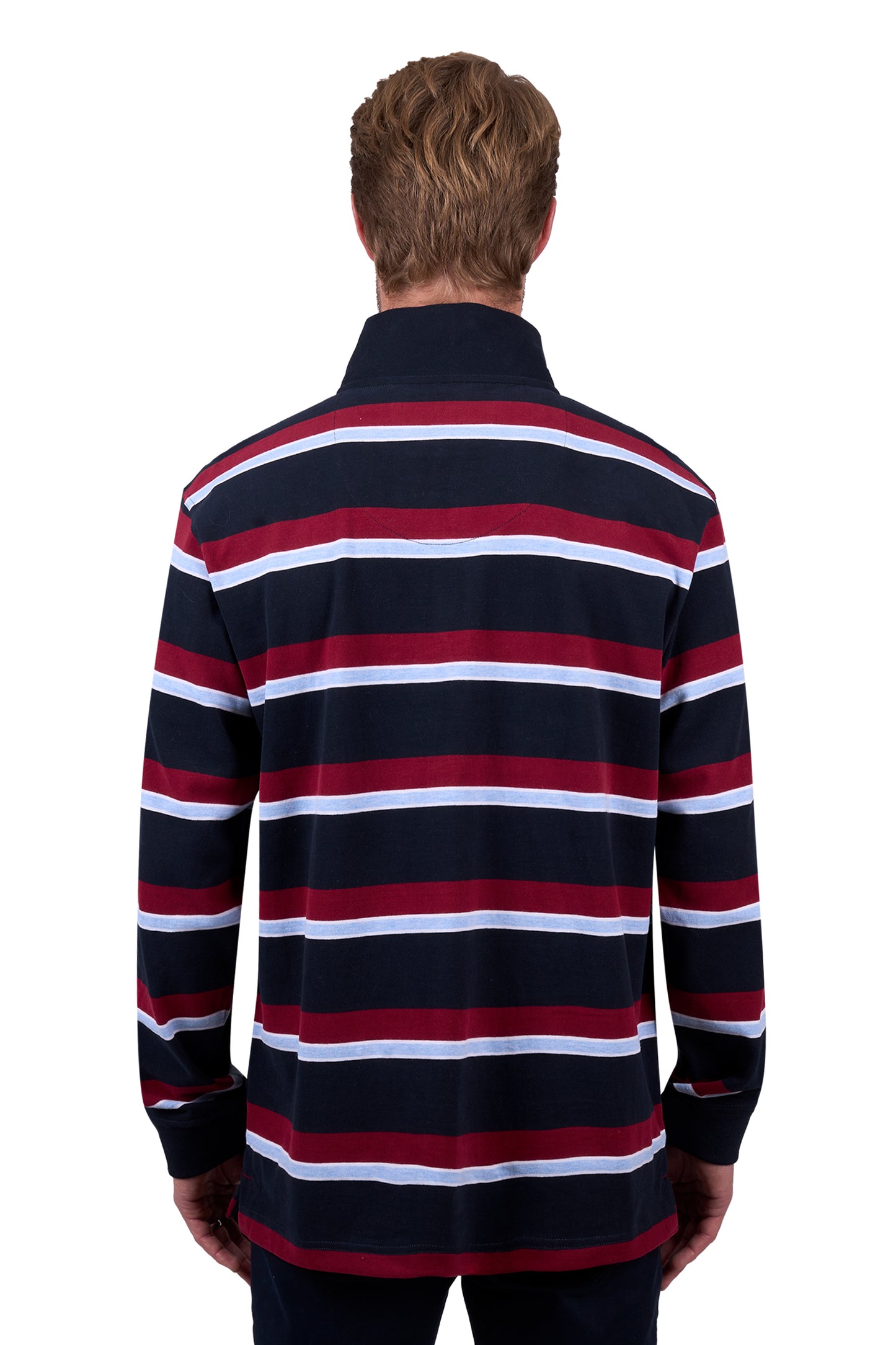 Thomas Cook Men’s Rick 1/4 Zip Stripe Rugby