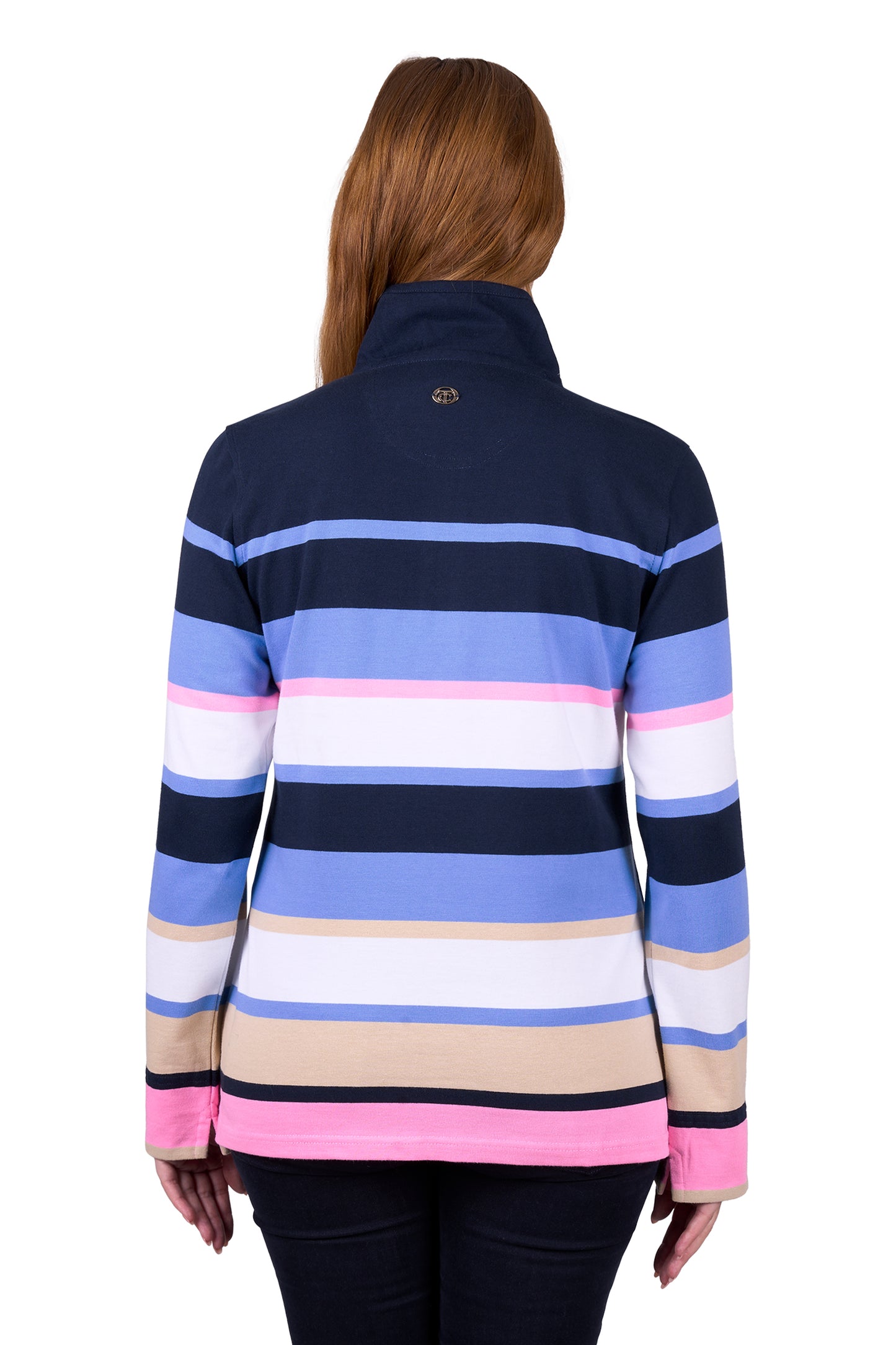 Thomas Cook Women’s Elena 1/4 Zip Stripe Rugby
