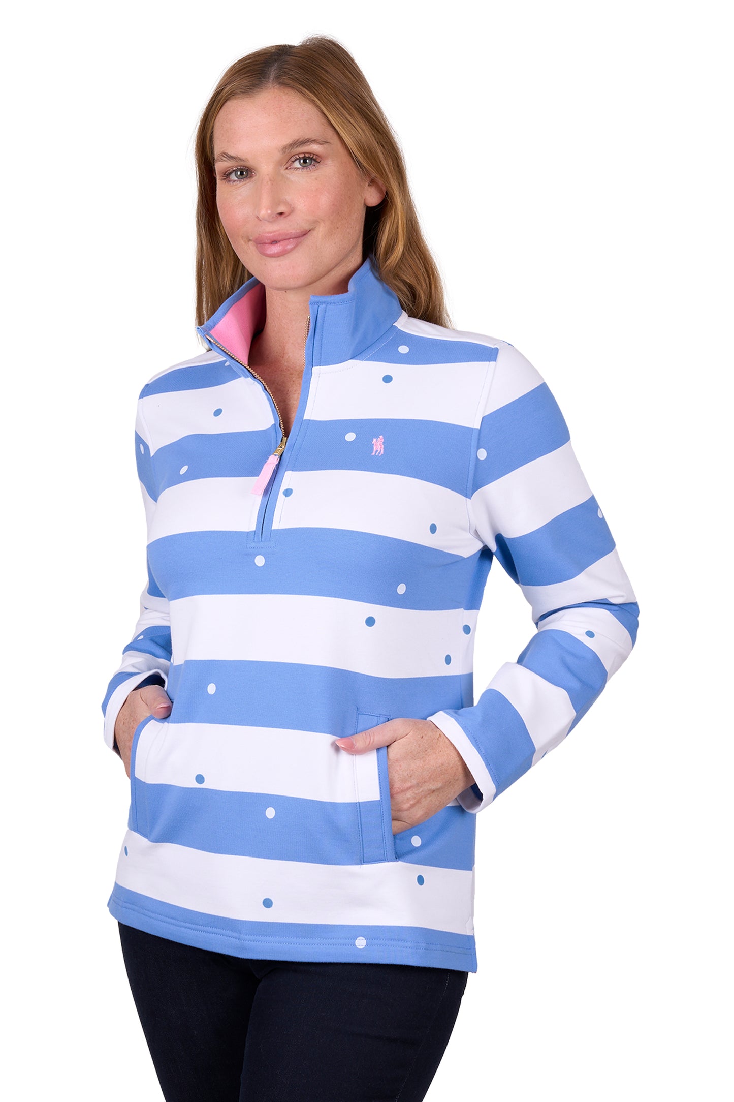 Thomas Cook Women’s Eden 1/4 Zip Stripe Rugby