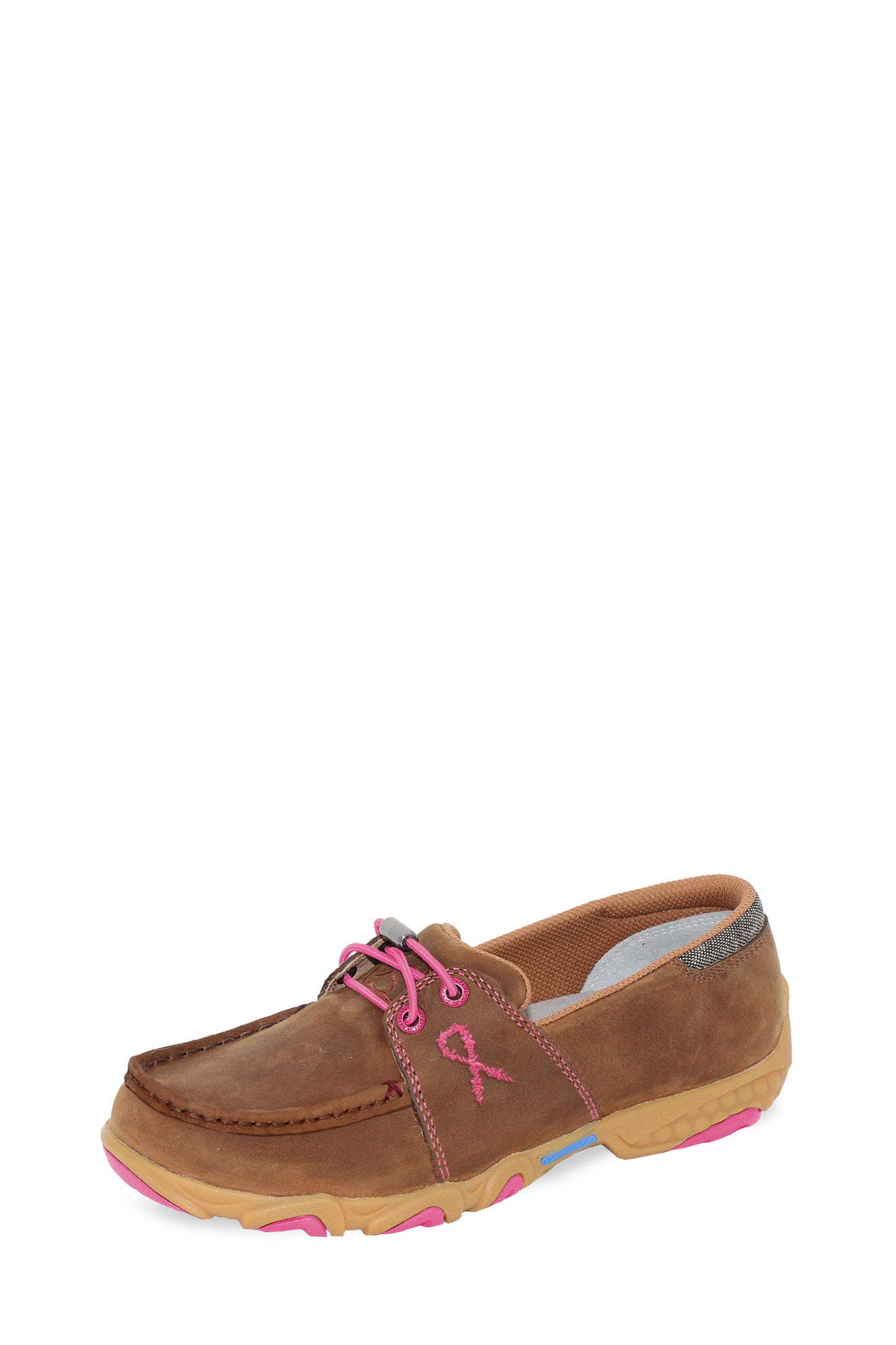 Twisted X Women’s Pink Ribbon Cellstretch Mocs Elastic Tie - TCWDMX001