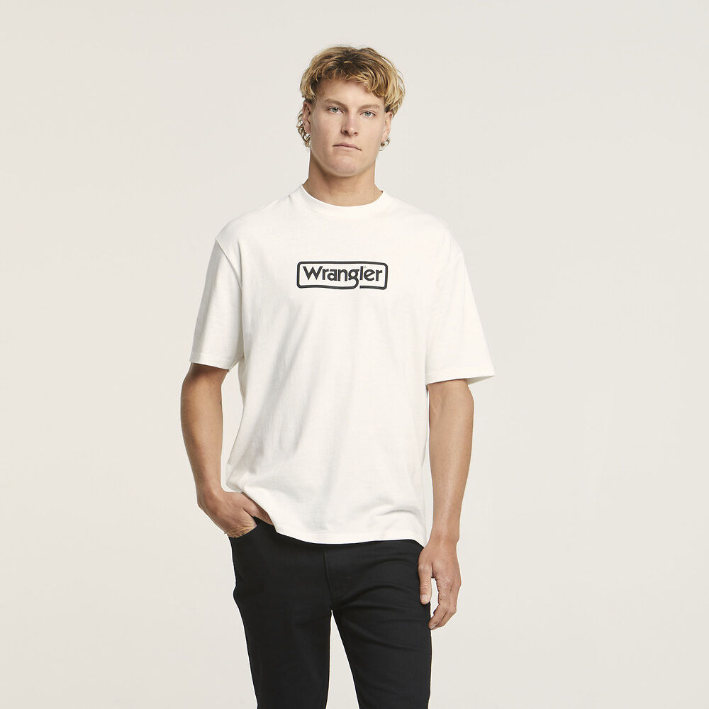 Wrangler Classics Border T-shirt - Vintage White