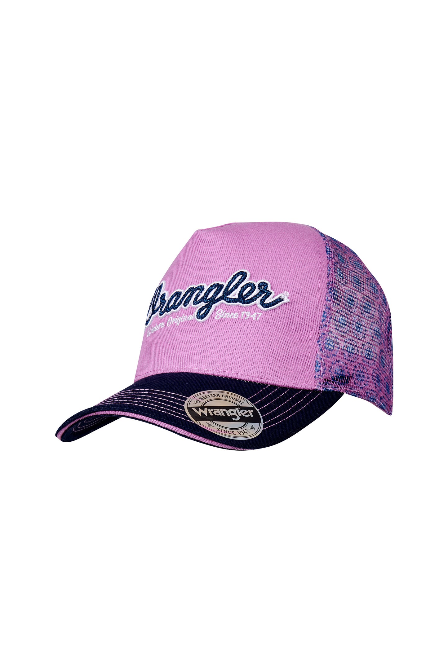 Wrangler Womens Krista High Profile Ponytail Trucker Cap
