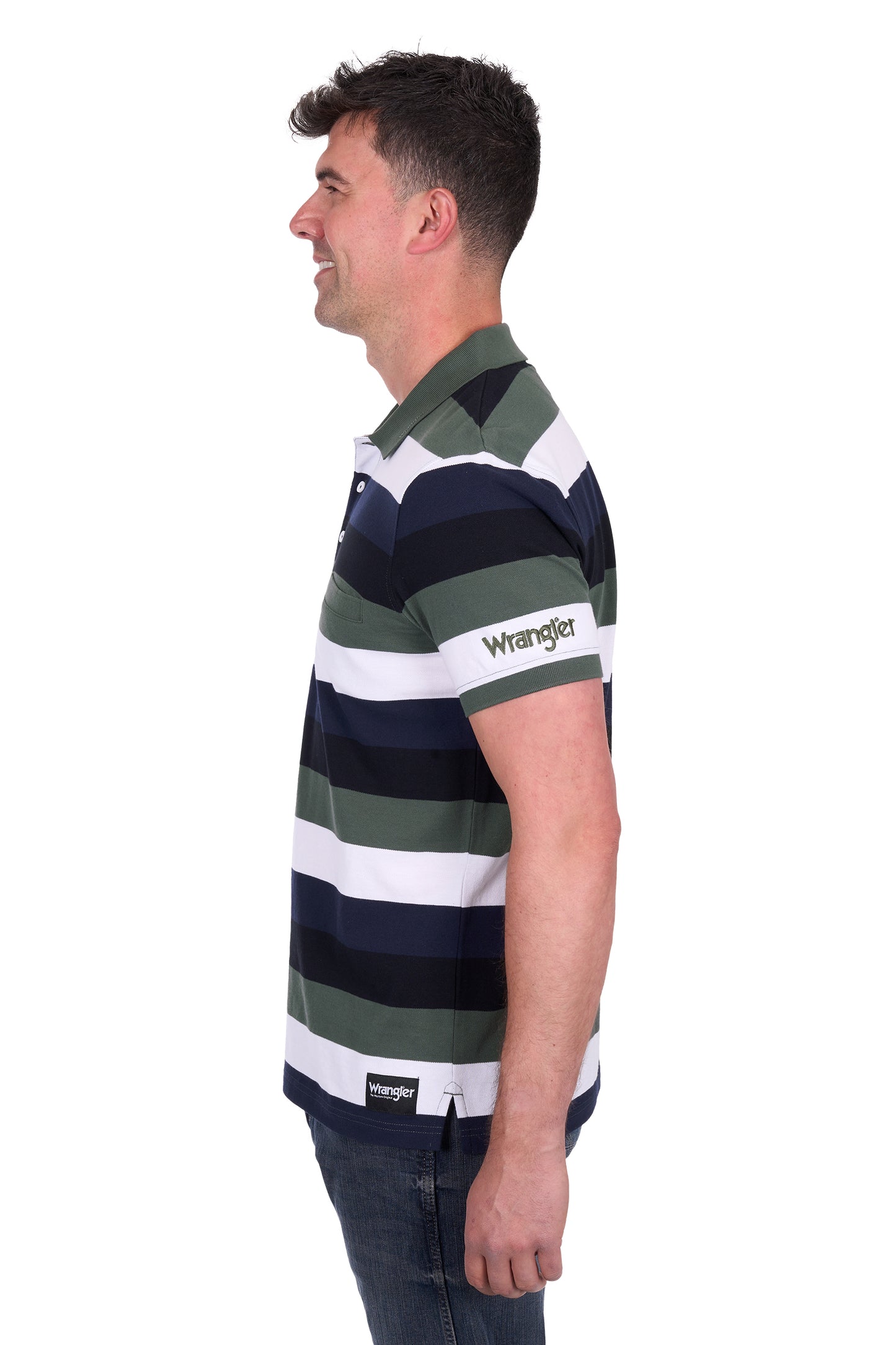 Wrangler Men’s Alan 1-Pocket Short Sleeve Polo