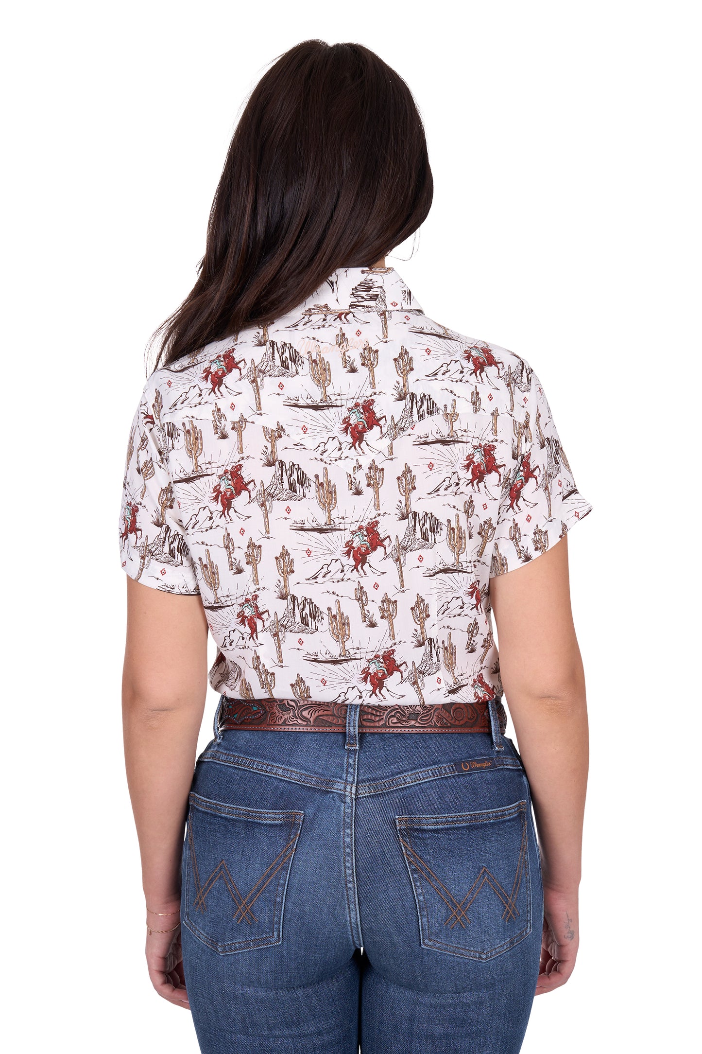 Wrangler Women’s Celeste Print Short Sleeve Shirt