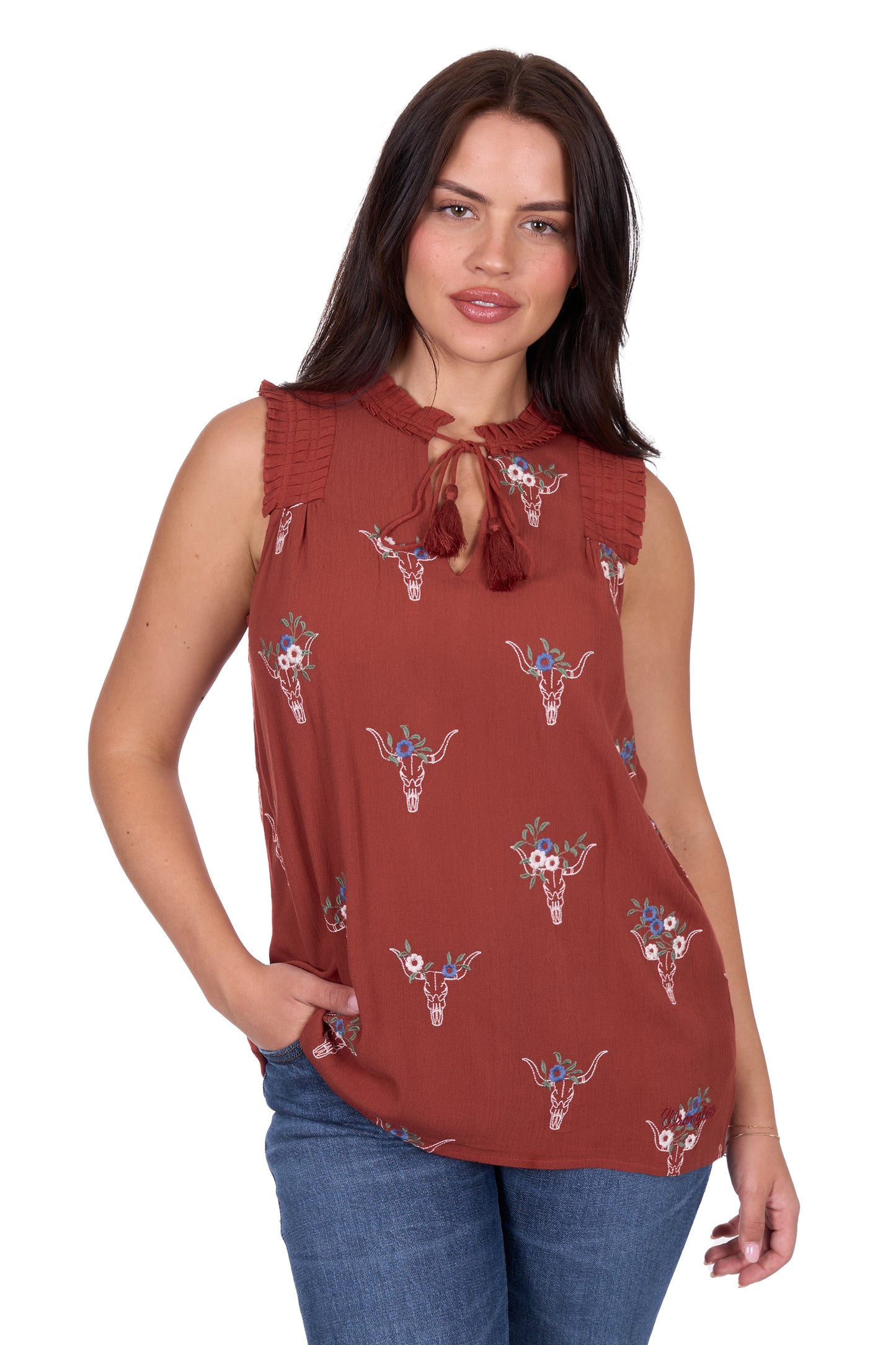 Wrangler Women’s Krissy Sleeveless Blouse