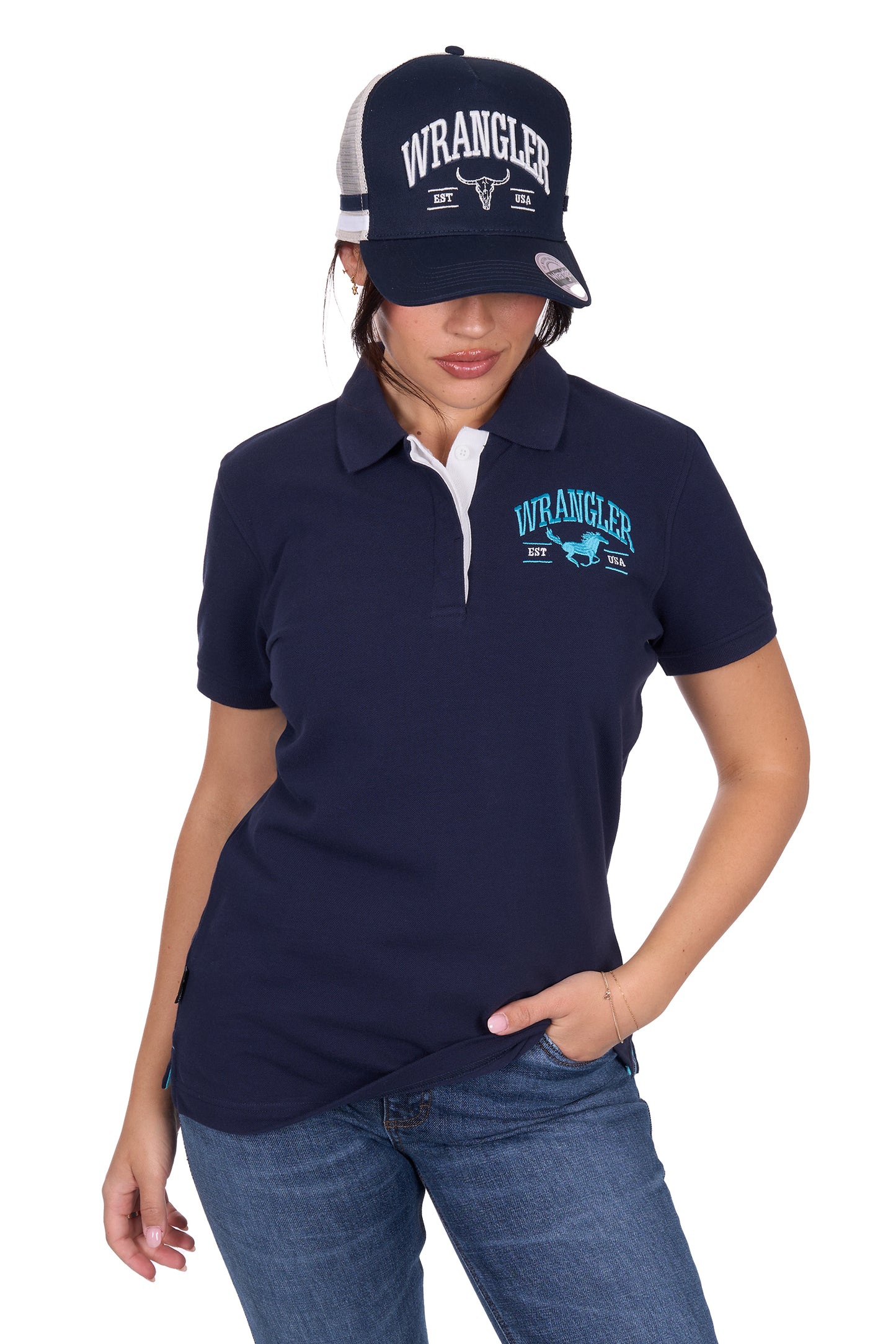 Wrangler Women’s Eliza Short Sleeve Polo