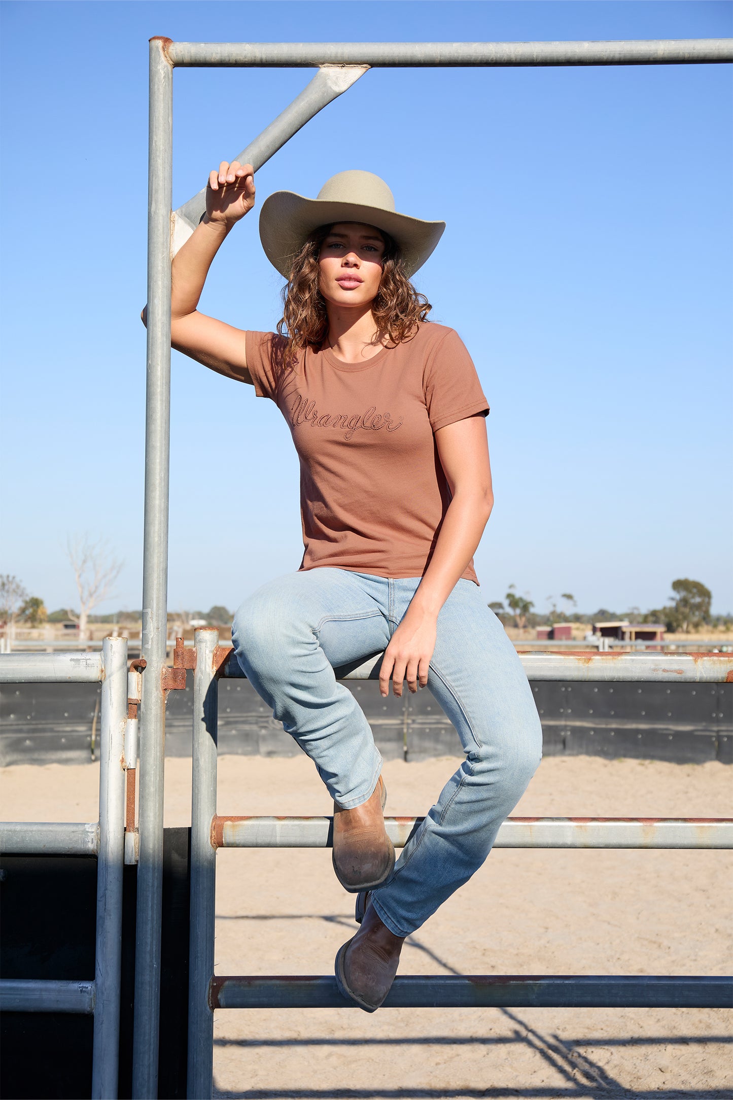 Wrangler Women’s Texas Short Sleeve Tee - Copper