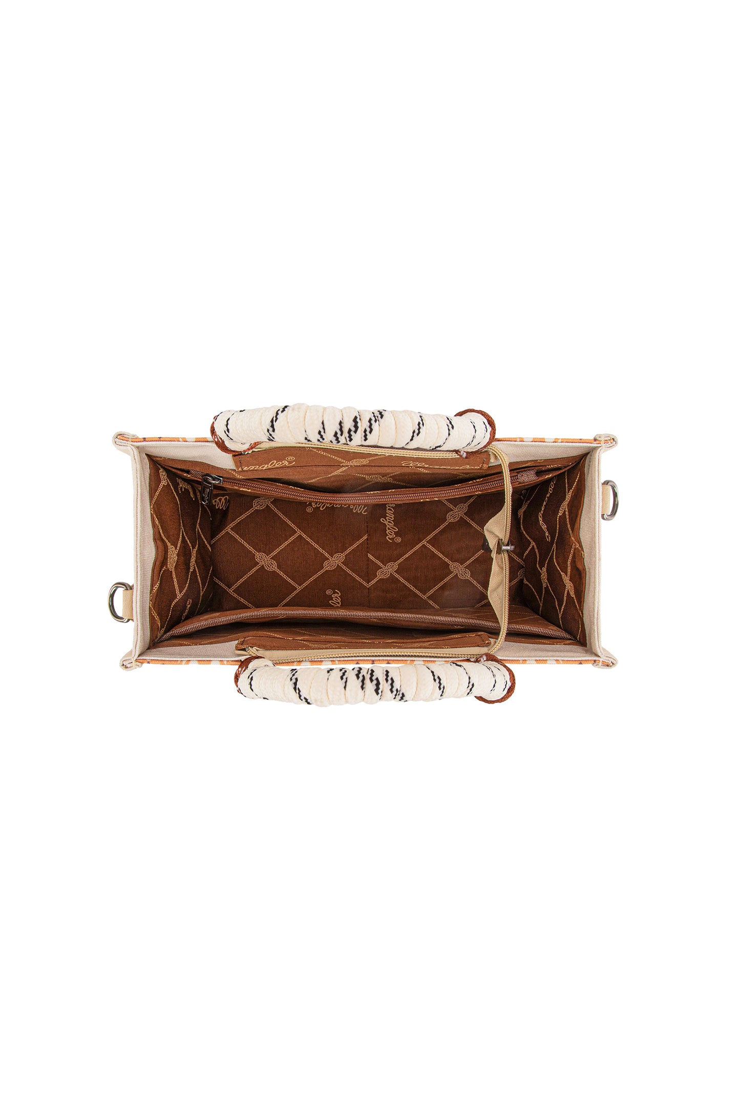 Wrangler Southwestern Rope Handle Bag - Mocha