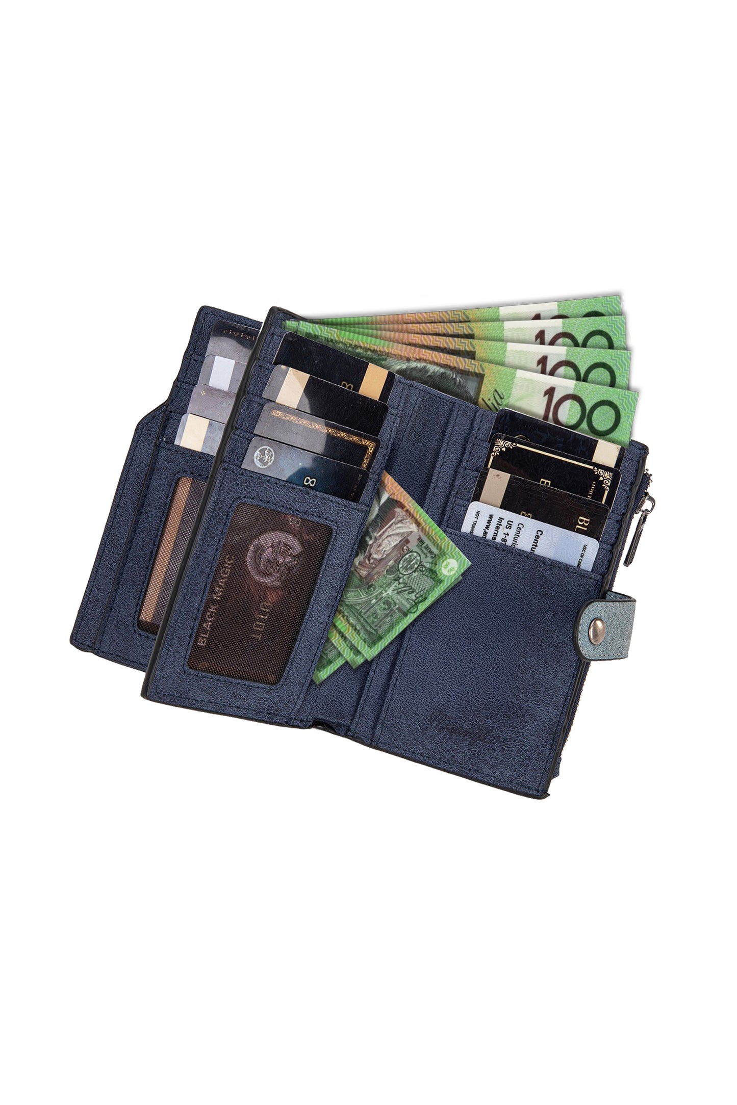 Wrangler South Western W Stitch Wallet - Navy