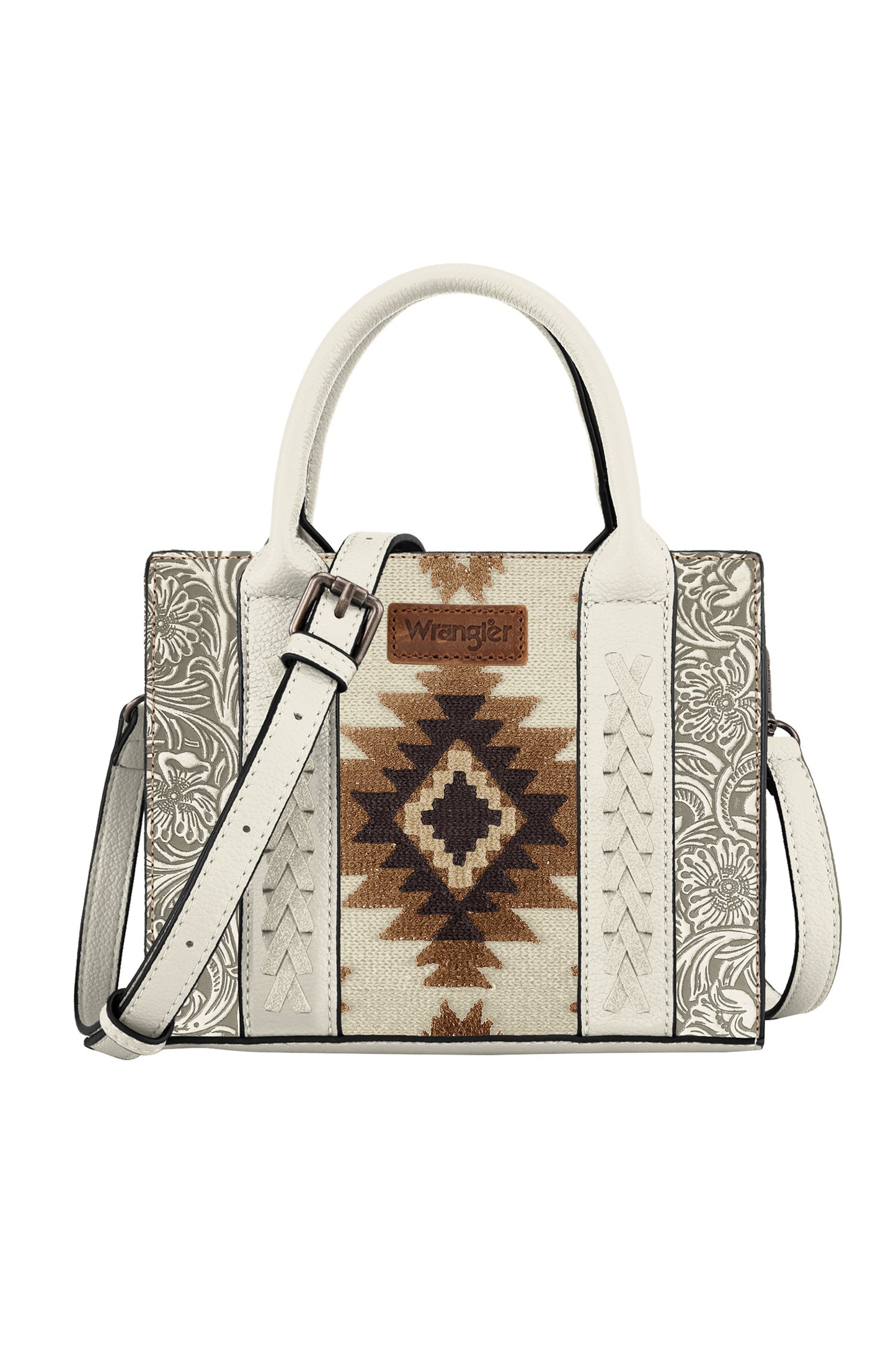 Wrangler Aztec Tooled Crossbody Bag