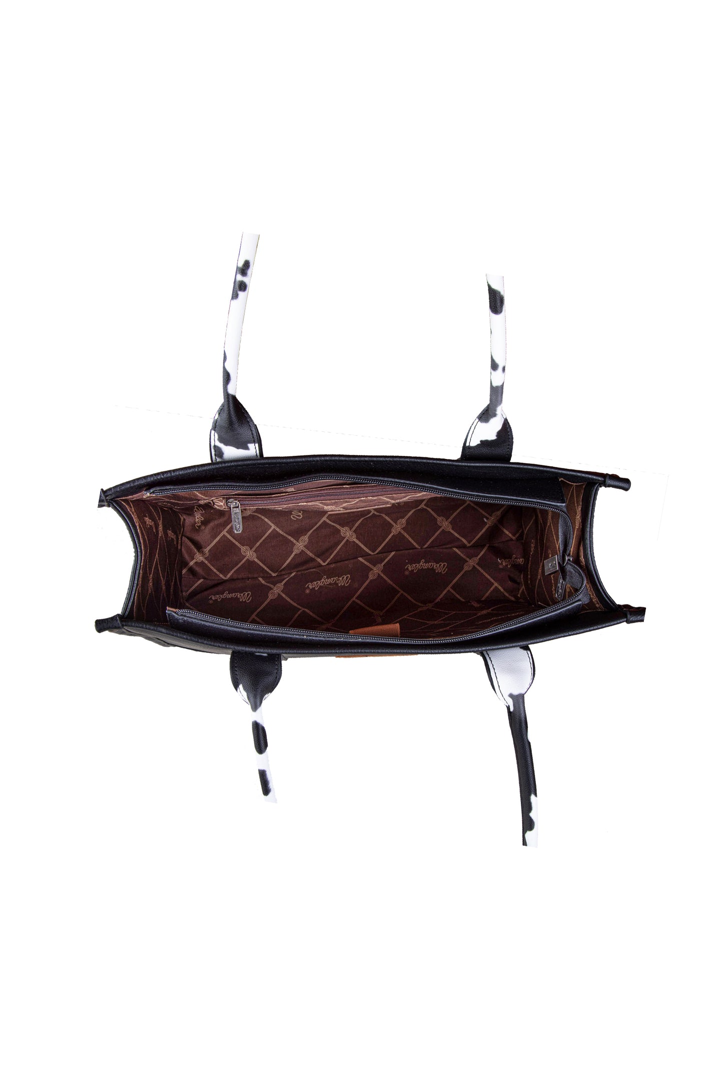 Wrangler South Western Cow Print Tote Bag - Black