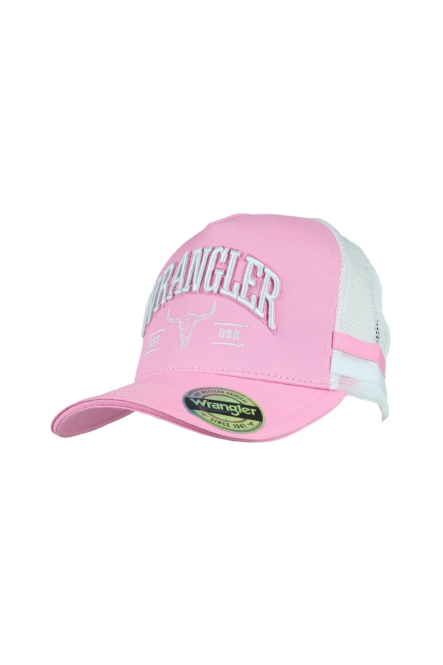 Wrangler Lyndel High Profile Trucker Cap - Pink