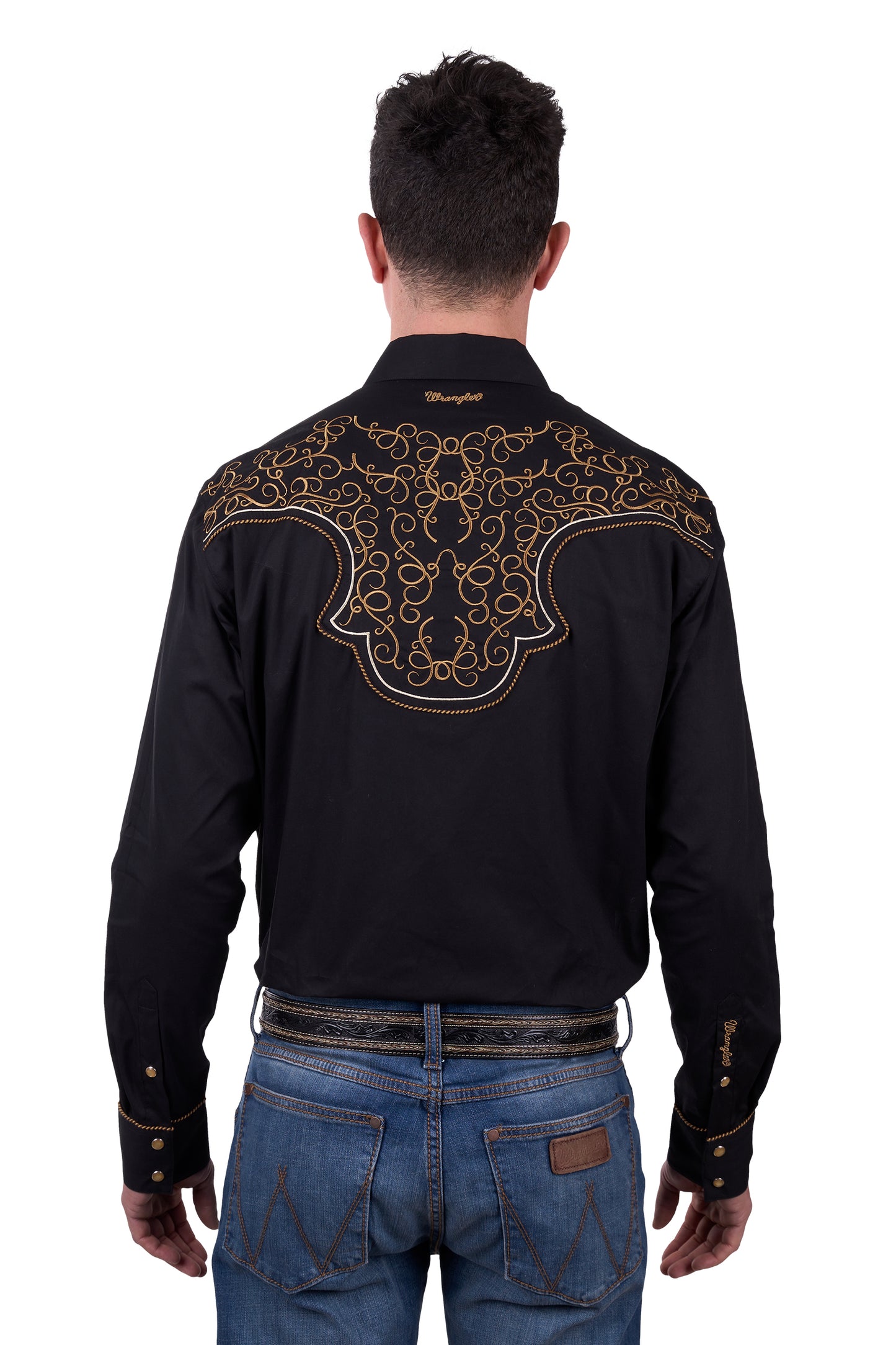 Wrangler Men’s Rhys Embroidered Long Sleeve Shirt