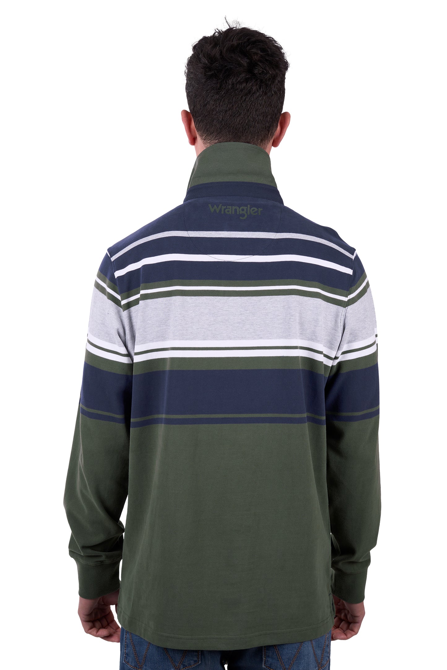 Wrangler Men’s Zane Stripe Rugby
