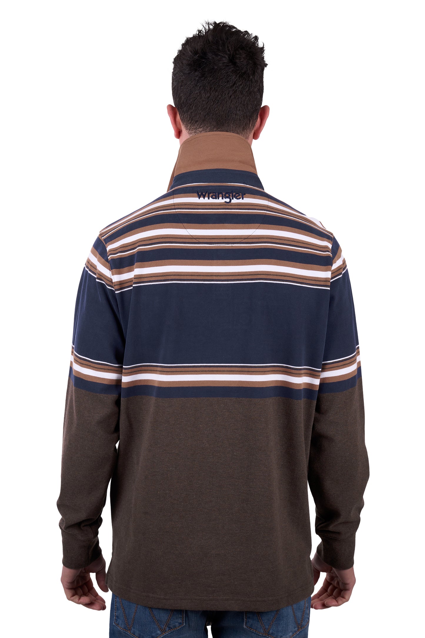 Wrangler Men’s Nico Stripe Rugby
