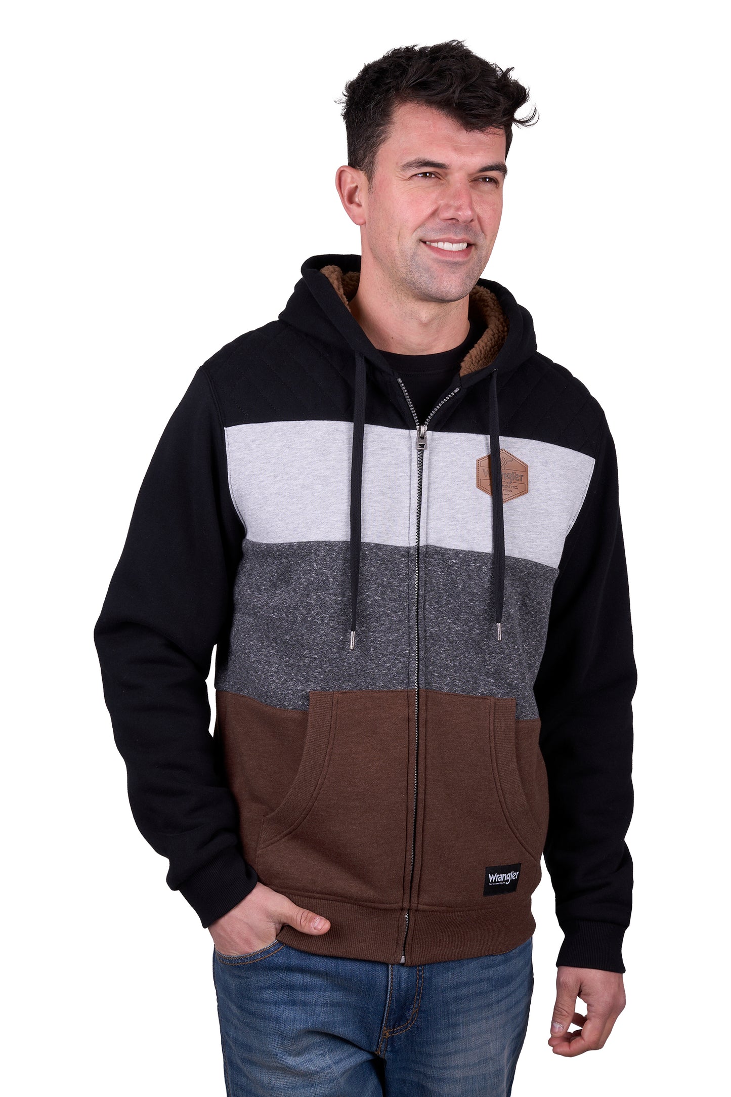 Wrangler Men’s Eric Zip Through Hoodie