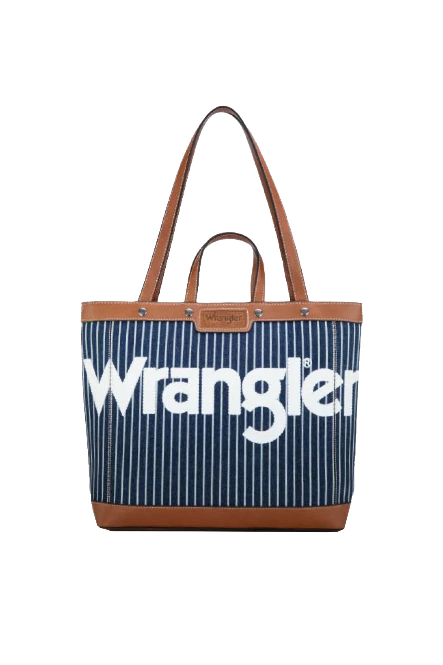 Wrangler Canvas Iconic Logo Tote Bag - Navy White