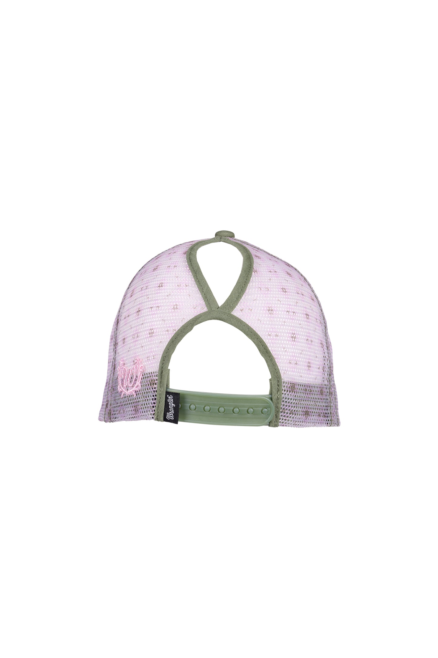 Wrangler Lucy High Profile Ponytail Trucker Cap - Khaki Marle