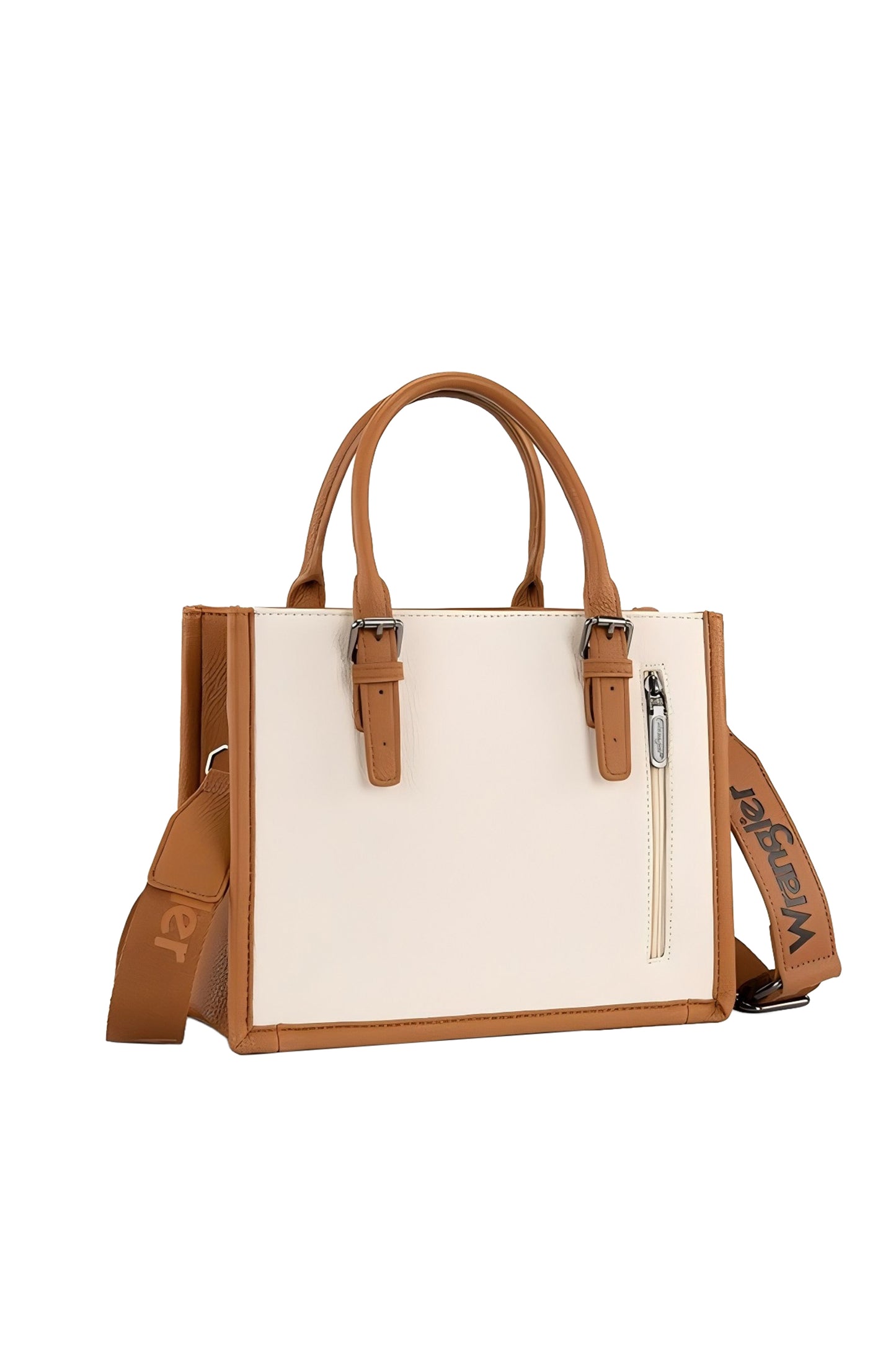 Wrangler Boston Stitch Crossbody Bag - Natural/Tan
