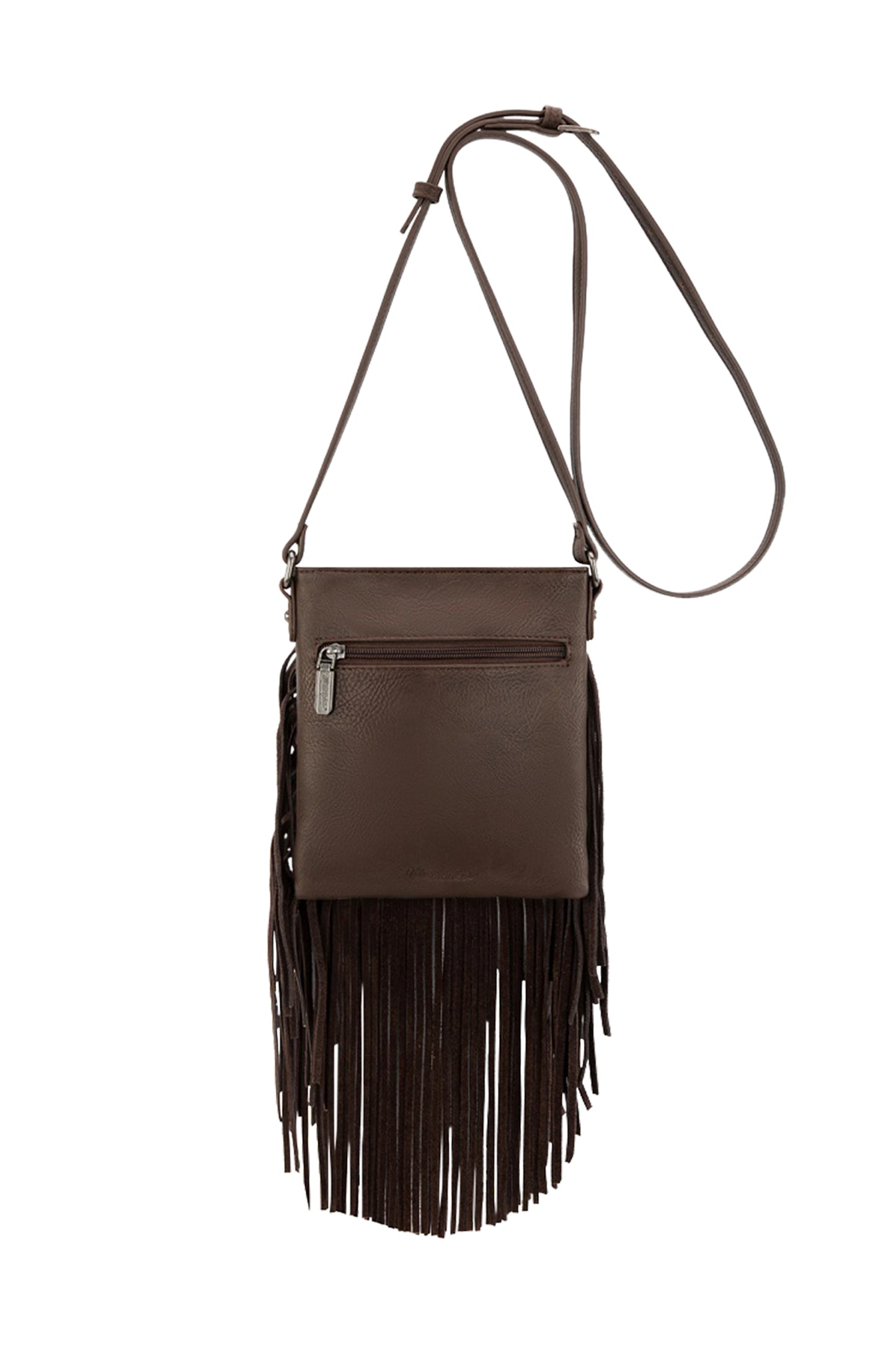 Wrangler Denim Pocket Fringe Bag - Chocolate