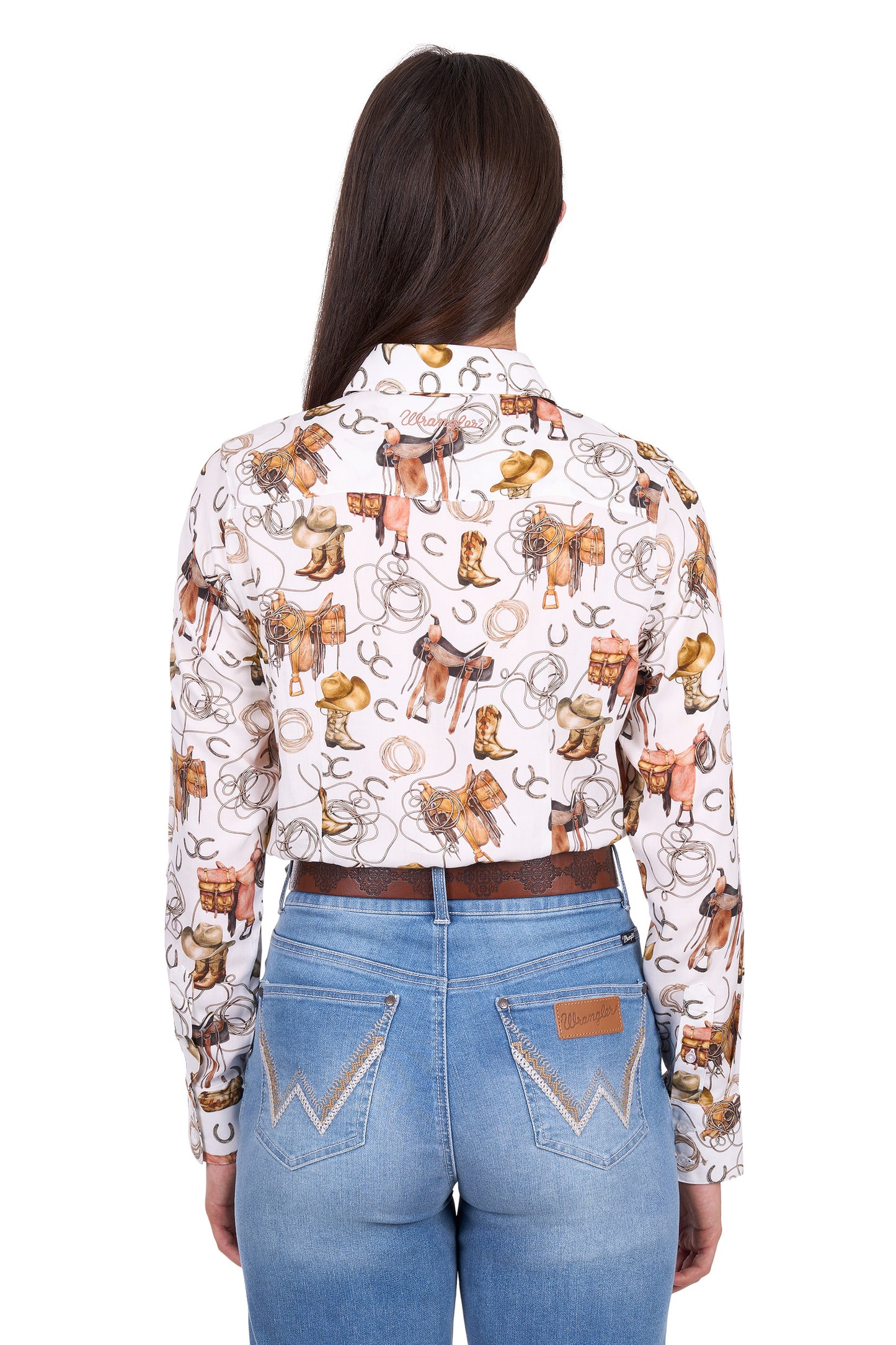 Wrangler Women’s Marilyn Print Long Sleeve Shirt