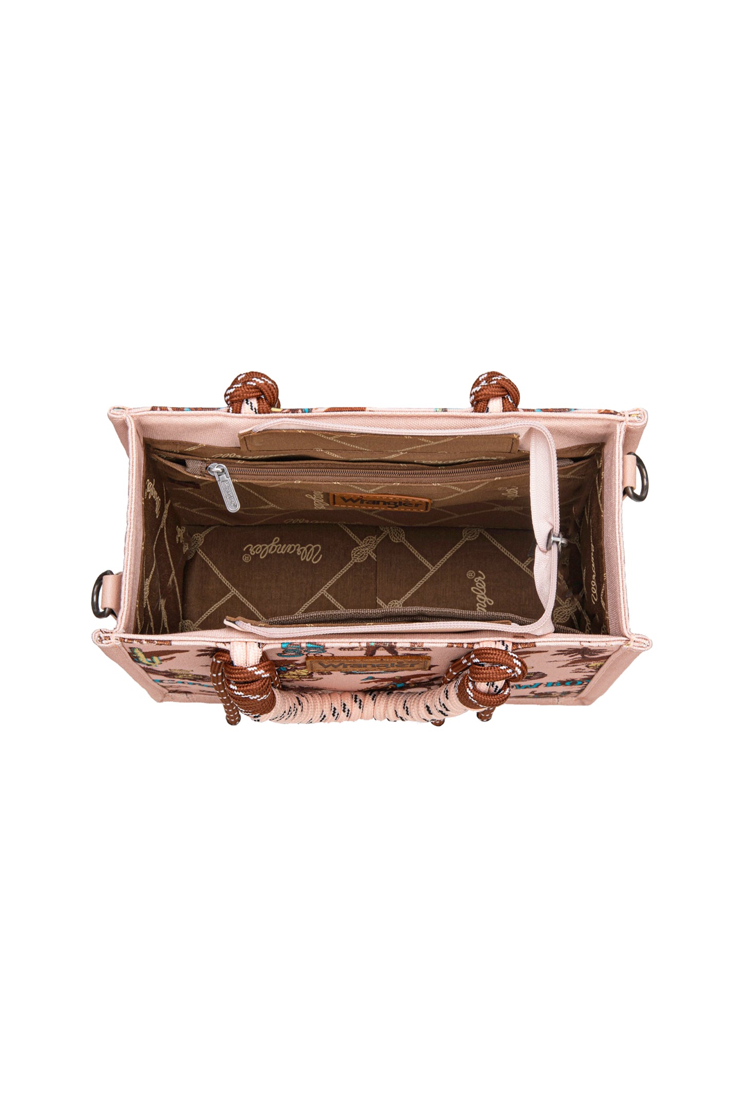 Wrangler Rodeo Print Crossbody Bag - Pink