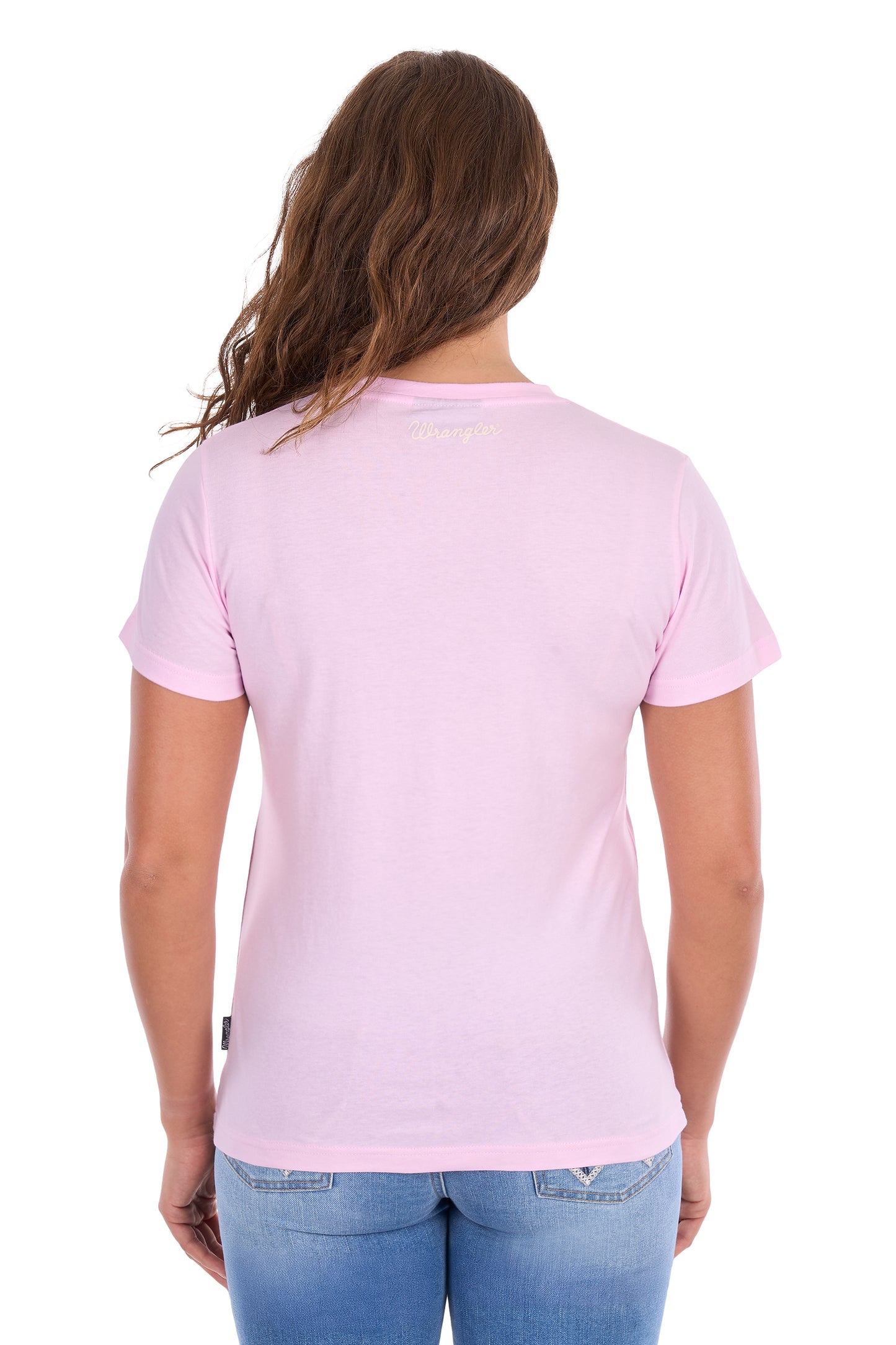 Wrangler Women’s Lucy Short Sleeve Tee - Pastel Pink