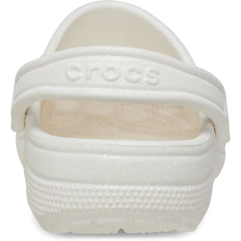 Crocs Unisex Classic Clog - Glitter White