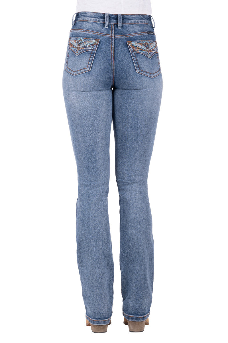 PURE WESTERN WMNS NINA HI RISE BOOT CUT JEAN