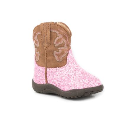 Roper Infant Cowbaby Glitter Sparkle Pink Glitter/Brown 09-016-0191-3377