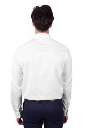 Thomas Cook Mens Callum Tailored Long Sleeve Shirt - White