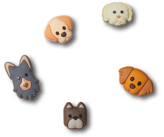 Croc Jibbitz - Tiny Puppy 5 Pack