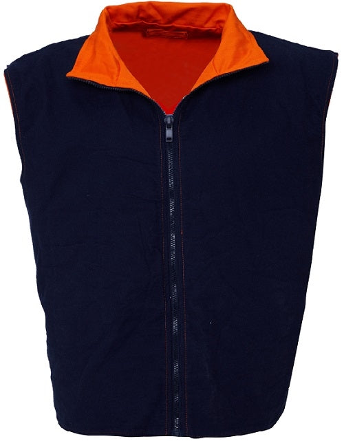 RITEMATE REVERSABLE VEST REFLECT DRILL ORANGE/NAVY