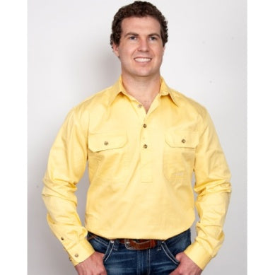 JUST COUNTRY WORK SHIRT CAMERON 1/2 BUTTON