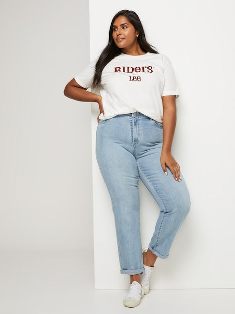 LEE WMNS HI MOM JEAN BLUE SANDS - Main Image