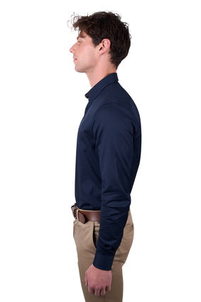 Thomas Cook Mens Callum Tailored Long Sleeve Shirt - Navy
