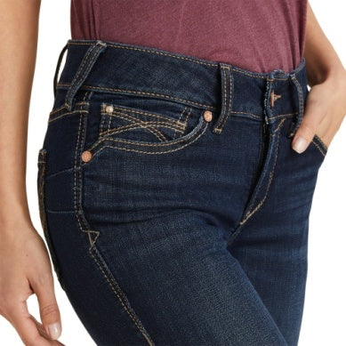 ARIAT WMNS REAL PERFECT RISE STRAIGHT LEG GRETA MIDNIGHT