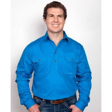 JUST COUNTRY WORK SHIRT CAMERON 1/2 BUTTON