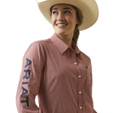 Ariat Ladies WR Kirby Long Sleeve Shirt Red Check