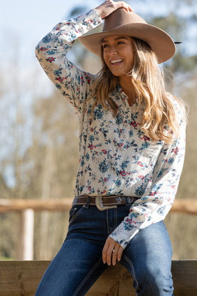 Pure Western Womens Flora Long Sleeve Shirt