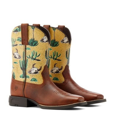 ARIAT KIDS ROUND UP WIDE SQUARE TOE