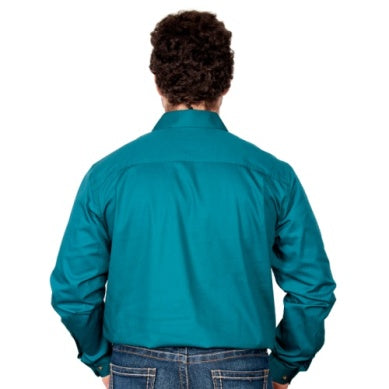 JUST COUNTRY WORK SHIRT CAMERON 1/2 BUTTON