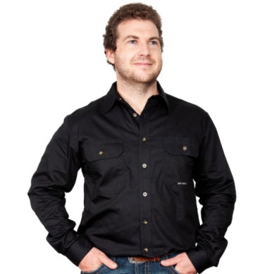 JUST COUNTRY MENS EVAN FULL BUTTON WORKSHIRT
