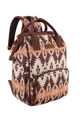 Wrangler South Western Backpack Baby Bag - Mocha