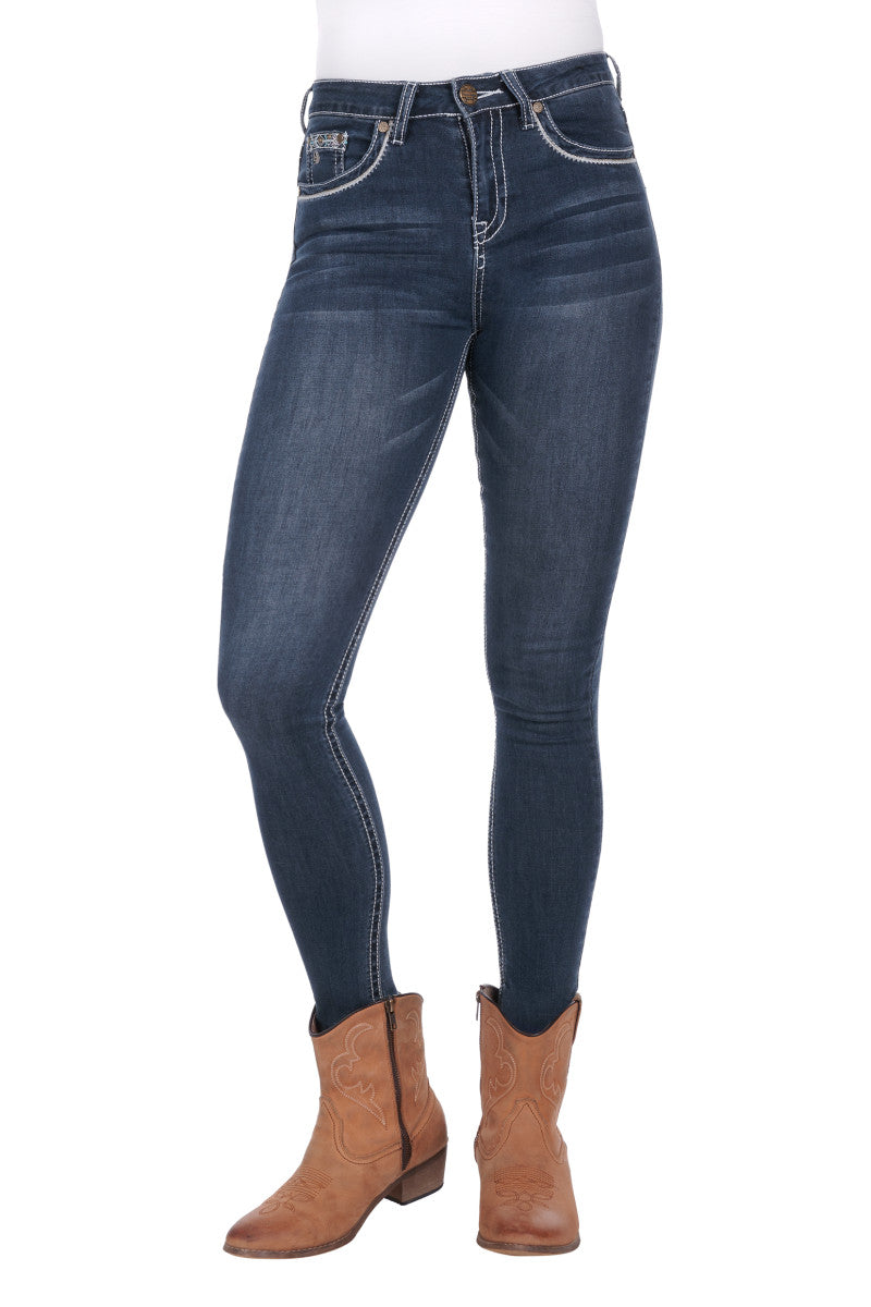 PURE WESTERN WMNS FRIDA HI WAIST SKINNY JEAN