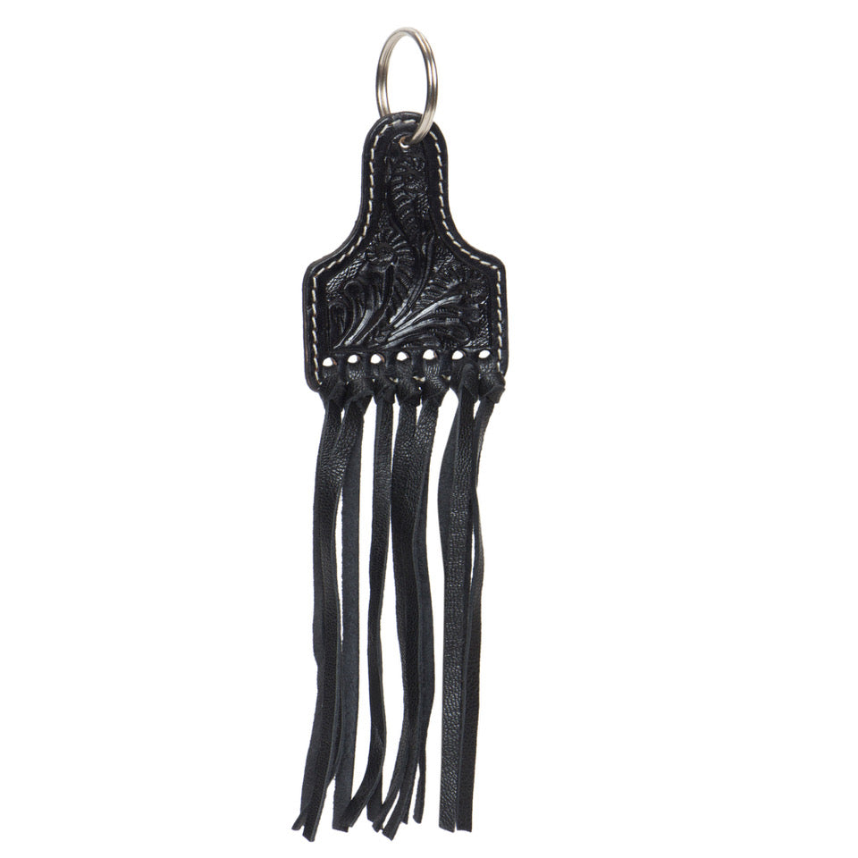 THE DESIGN EDGE TOOLED LEATHER KEY RING CA-06