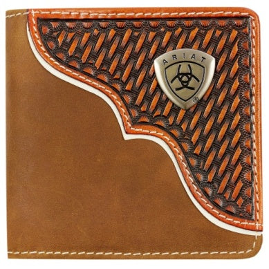 ARIAT BI FOLD WALLET BROWN WLT2110A
