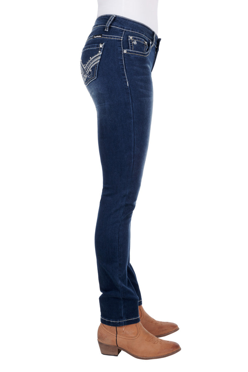 PURE WESTERN WMNS HARLEE STRAIGHT LEG JEAN
