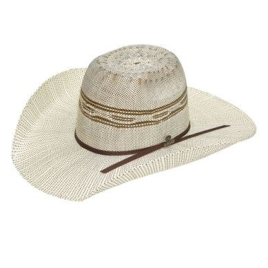 Ariat Bangora Hat Punchy 4-1/2" Cowboy Ivory/ Brown A73164