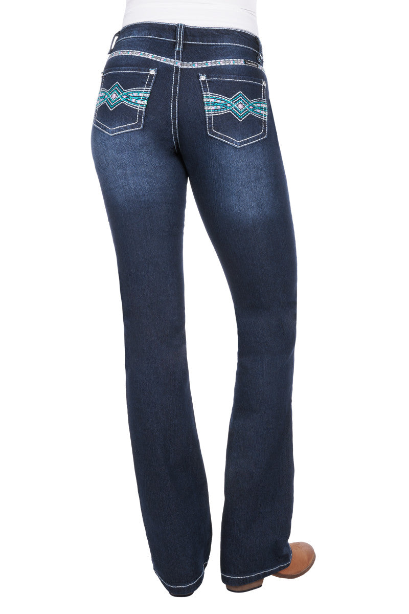 PURE WESTERN WMNS INDIANA RELAXED JEAN